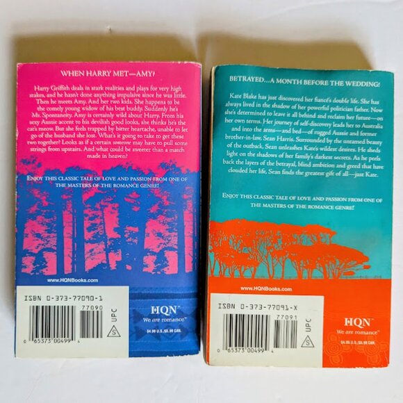 VTG Linda Lael Miller Harlequin Romance Lot Set of 2 Paperback Small - Picture 2 of 6